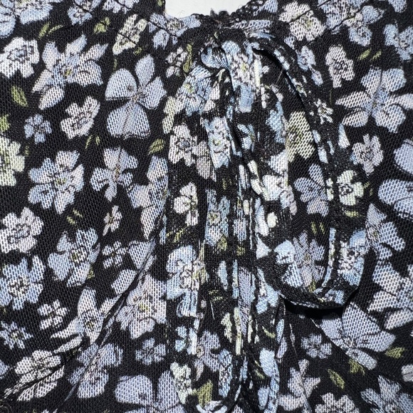 Blue Floral Bodycon Dress H&M - Picture 4 of 5